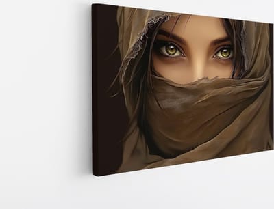 Saammp - Canvas Schilderij - Vrouw - Abstract - 30x20 - Foto op canvas - Wanddecoratie - Muurdecoratie Woonkamer - Slaapkamer decoratie - Canvas Print