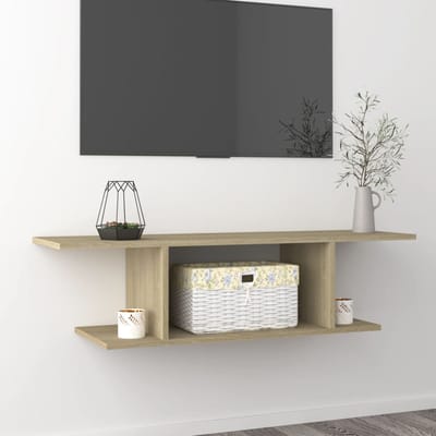 vidaXL - Tv-wandmeubel - 103x30x26,5 - cm - sonoma - eikenkleurig