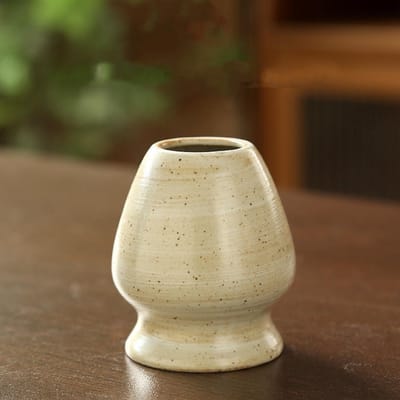 Support de fouet à thé, support de mélangeur à matcha, support en céramique, support de batteur à œufs à matcha adapté aux accessoires de service à thé matcha brown