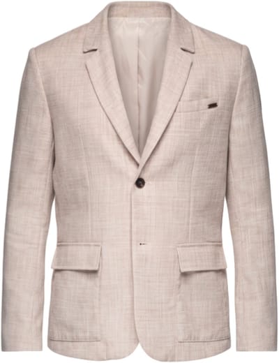 OMBRE Blazer - Regular Fit - Lange Mouw - Knopen Lichtbruin S
