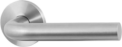 GPF bouwbeslag GPF100VR RVS mat L-model 19mm deurkruk op rozet 53x6mm
