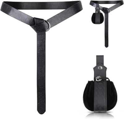Middeleeuwse piratenriem met tas voor cosplay en feesten, perfect voor kostuums van dames en heren