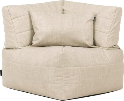 Modulaire Fauteuil - Zitzak Bank Tuinstoel - Buiten Ontspannen - Waterafstotende Stof - 78 cm Diep - Beige