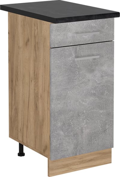 Vicco R-Line Keukenonderkast – 40 cm, WB Antraciet Beton