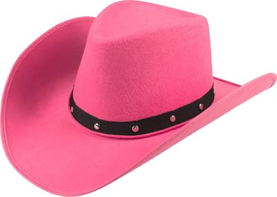 Boland - Hoed cowboy Wichita roze Roze - 59 - Volwassenen - Unisex - Cowboy - Indiaan - Festival