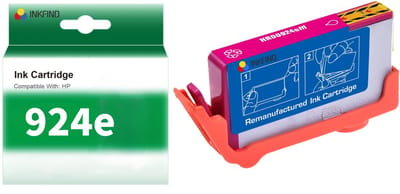 INKFIND 924e Magenta inktcartridge compatibel met HP 924 924e 4K0U4NE 4K0U8NE Magenta geschikt voor HP OfficeJet Pro 8120/8130 series - 1-pack Magenta