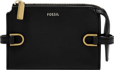 FOSSIL Kaarthoes Kier Card Case Black Zwart