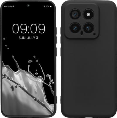 kwmobile telefoonhoesje geschikt voor Xiaomi 14 5G - Hoesje voor smartphone - Precisie camera uitsnede - In mat zwart