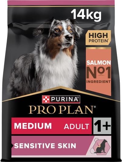 Purina Pro Plan Dog - Medium Adult - Sensitive Skin - Zalm - 2 x 14 kg