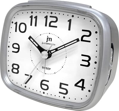 Just a Minute | Wekker | Zilver | Stil uurwerk