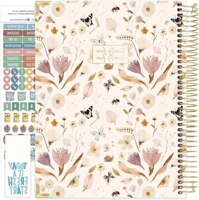 Agenda Planner - Dagelijkse Organizer - Doelen Stellen - Levenscoaching Werkbladen - 8.5 x 11 Inch - Marineblauw