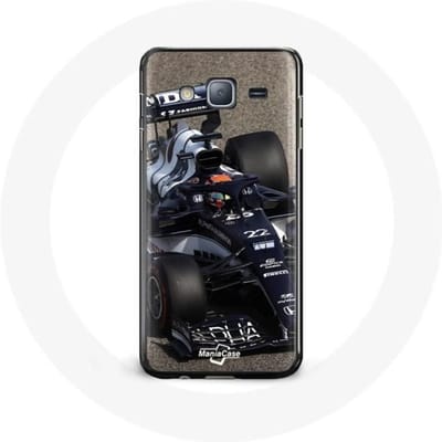 Coque - Formule 1 - Galaxy J3 2016 - Yuki Tsunoda - Souple - Bleu bleu