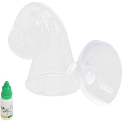 Glazen CO2 druppelmeter Nauwkeurige koolstofdioxide PH-monitor voor aquarium met plantenbak white