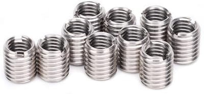 Dailygoods- Schroefdraadbus 10 Stuks - RVS Reparatiemoer - M8/M10 Draadfout Reparatie - 12 MM Lengte - 9 MM Bodemgat - Duurzaam en Betrouwbaar