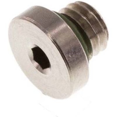 M5 Vernikkeld Messing Plug met binnenzeskant en FKM Afdichting 16 Bar [5 Stuks]