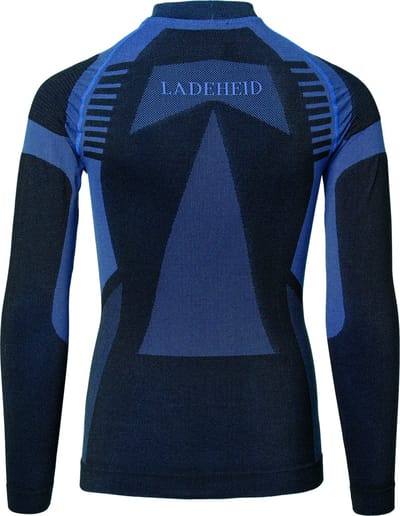 Ladeheid Kinderen Thermoshirt - Thermo ondergoed – Jongen - Meisje - Thermokleding - Longsleeve – LA-SS-Thermo-Shirt-Men - Zwart/Donkerblauw - 134-140