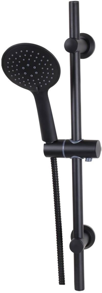 Glijstangset Differnz Deluxe 54 cm Met Handdouche en Doucheslang Zwart