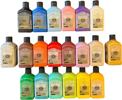 Artdeco Acrylverf set, 20 x 500ml acrylverfset - Hobbyverf Set - Schilderen Acryl Verf , Glasverf, houtverf, keramiekverf, DIY Projecten