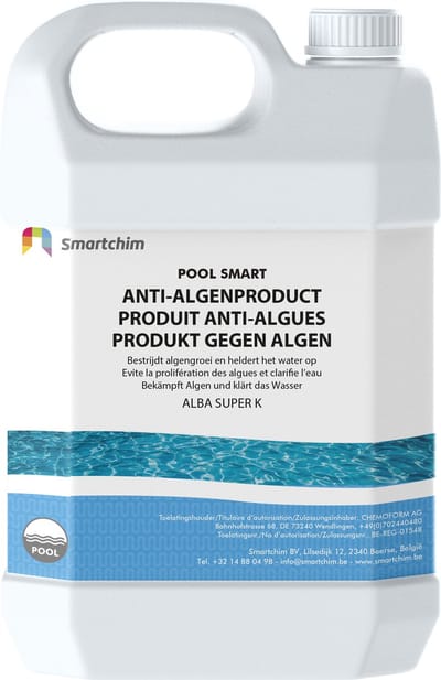 Smartchim Alba Super K - Anti Algen product/Produit Anti Algues - Voor Zwembad/Pour Piscine
