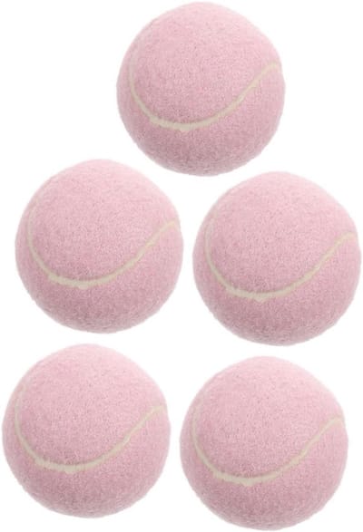 Tennisballen Set - Oefenballen Beginners - Sport Training - Kindvriendelijk Formaat - 5 Stuks - Roze