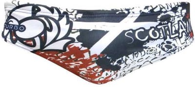 Turbo Scotland Zwemslip Wit M Man