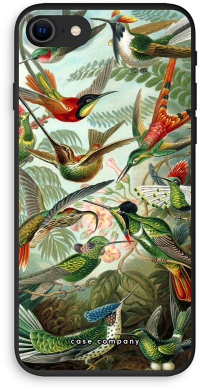 Case Company® - Hoesje geschikt voor iPhone SE 2020 hoesje - Haeckel Trochilidae - Biologisch Afbreekbaar Telefoonhoesje - Bescherming alle Kanten en Schermrand