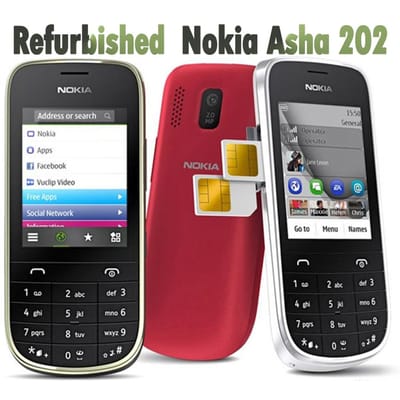 Gereviseerde Nokia Originele Nokia Asha 202 Mobiele Telefoon 1 Battery 1 Charger zwart