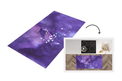 Keukenloper - Loper keuken - Narwal - Ruimte - Kleur - 120x60 cm - Keukenloper vinyl