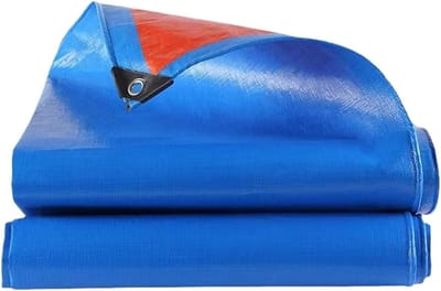 Dekzeil Waterdicht - Beschermhoes Zeildoek - Buiten Beschermen - Scheurvast Dubbelzijdig Gecoat - 400 x 800 cm - Blauw