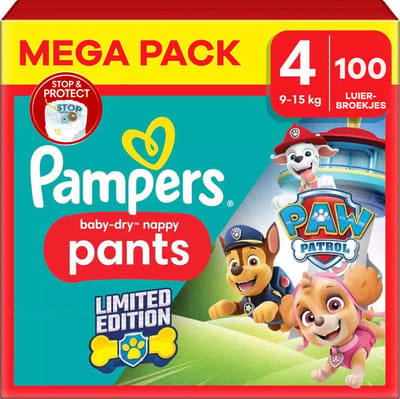 Pampers - Baby Dry Pants - Maat 4 - Megapack - 100 stuks - 9/15KG