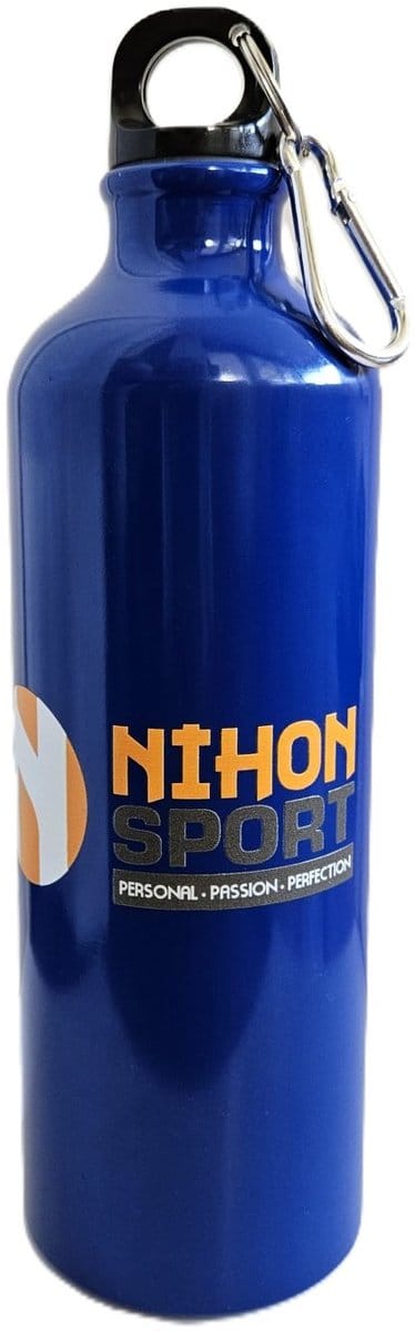 Bidon Royal Blue aluminium Nihon logo