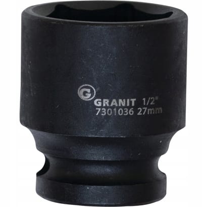 Slagdoppenset 1/2", 30 mm, 6-kant, kort