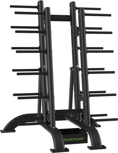 Tunturi Pro Aerobic Pump Set gewichtsrek - Halter opbergrek voor 30 sets - Gewichtenrek van extra dik staal