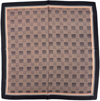 Satijnlook Sjaal - Vintage Ruit | 65 x 65 cm | Polyester | Fashion Favorite