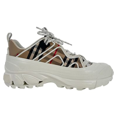 Burberry Arthur Vintage Check sneakers in beige canvas