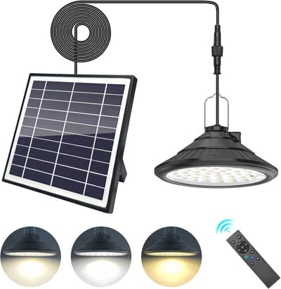 Solar lampen voor buiten en binnen met afstandsbediening - 4500mAh 3 kleuren 4 modi