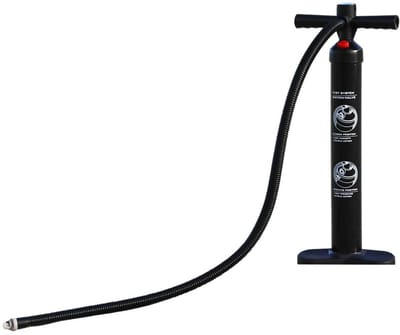 MMS AirTrack Handpomp Double Action – Snel Oppompen & Leegpompen – 27 PSI – Met Manometer – Voor AirTrack & SUP
