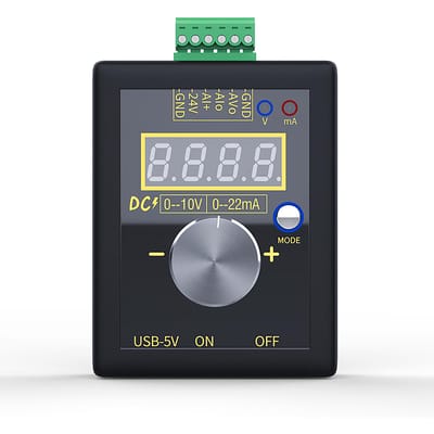 SG-002 générateur de courant de petite tension portable DC 0-10V 0-22mA producteur de Signal de tension de courant without battery black