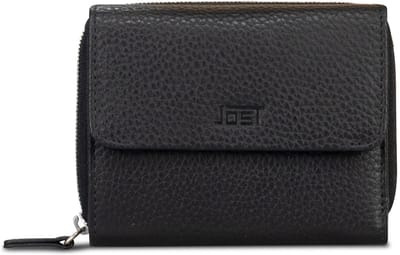 JOST Leren portemonnee Vika Zip Wallet Black zwart