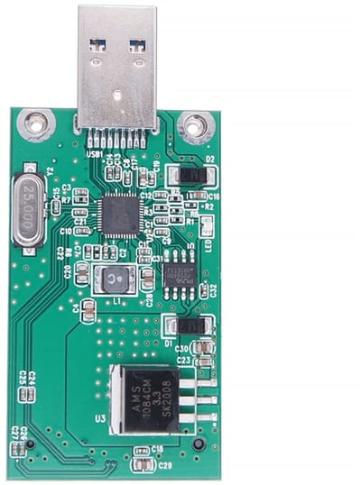 Dailygoody - mSATA Adapter - mSATA SSD naar USB 3.0 - Compact en lichtgewicht - Harde schijflezer - Ideaal voor opslaguitbreiding - Geschikt voor