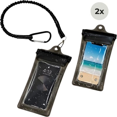 Lomera Waterdichte Telefoonhoes - Telefoonhoes Met Koord - Telefoonhoes Met Karabijnhaak - Telefoonhoes Bouw - Telefoonhoes Voor Werk - Telefoon Beschermhoes