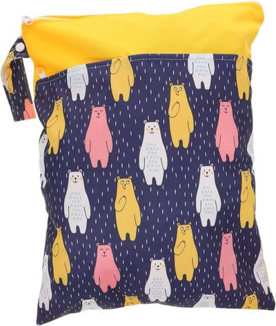 Waterdichte Luierzak - Natte Droge Tas - Baby Spullen Organiseren - Dubbele Rits - 40x30cm - Multi