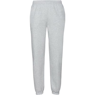 Fruit of the Loom Elastische joggingbroek heren (Heide Grijs)
