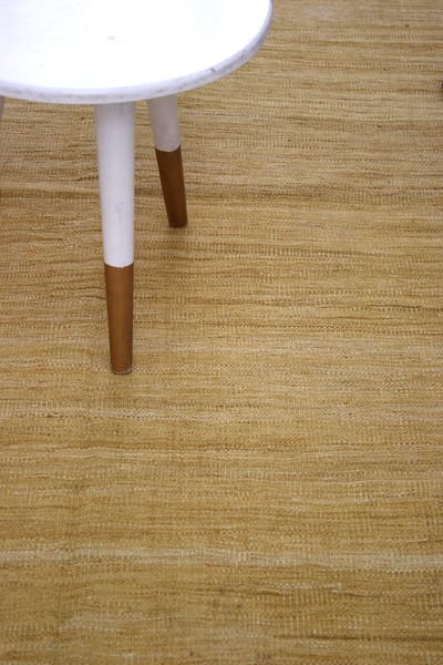 Geel Tapijt Laagpolig Handgeweven Wollen Vloerkleed - Koho Afghan Modern Kelim 173x124 - 173x124cm- Modern - Woonkamer - Salon - Slaapkamer - Eetkamer