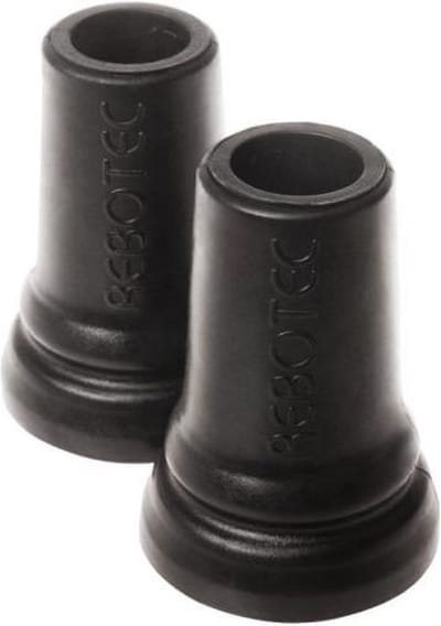 Krukdoppen 17 mm Zwart - Set van 2