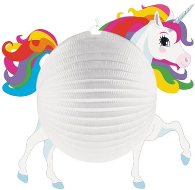 Lampion Eenhoorn - D25 cm - rond - karton - sint maarten - 11 november