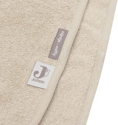 Jollein Badponcho - 100% Badstof - 1-2 jaar - Jacquard - Miffy Warm - Sand