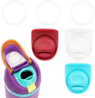 Dailygoods- Afdichtingsringen 6,8 cm - Siliconen Stoppers 4,3x3,7 cm - Lekbestendig - BPA-vrij - Afdichtingsaccessoires - 3 stuks - Waterflesaccessoires