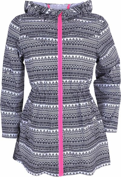 Zwart-witte parka met capuchon