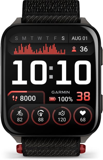 Garmin 010-02980-02 Venu X1 AMOLED Titanium Caseback - Smartwatch